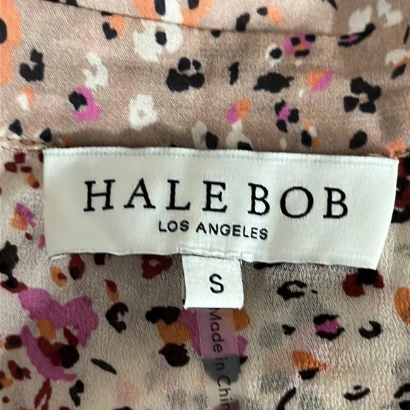 Hale Bob Joan Abstract Floral Print Tiered Ruffle Dress - Size Small - Picture 5 of 7